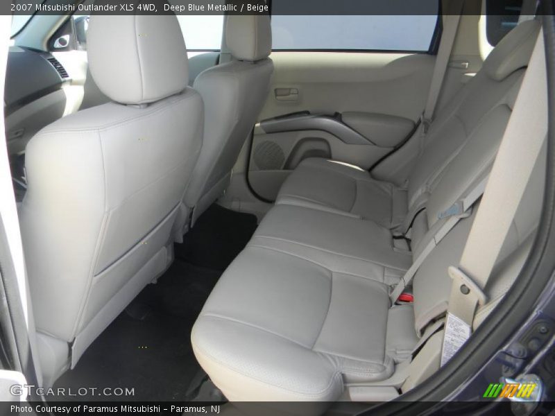 Deep Blue Metallic / Beige 2007 Mitsubishi Outlander XLS 4WD