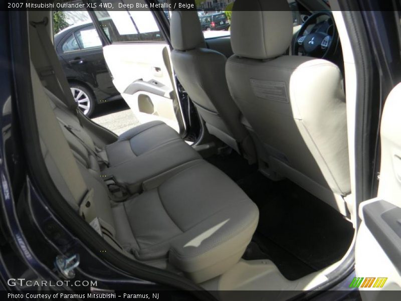 Deep Blue Metallic / Beige 2007 Mitsubishi Outlander XLS 4WD