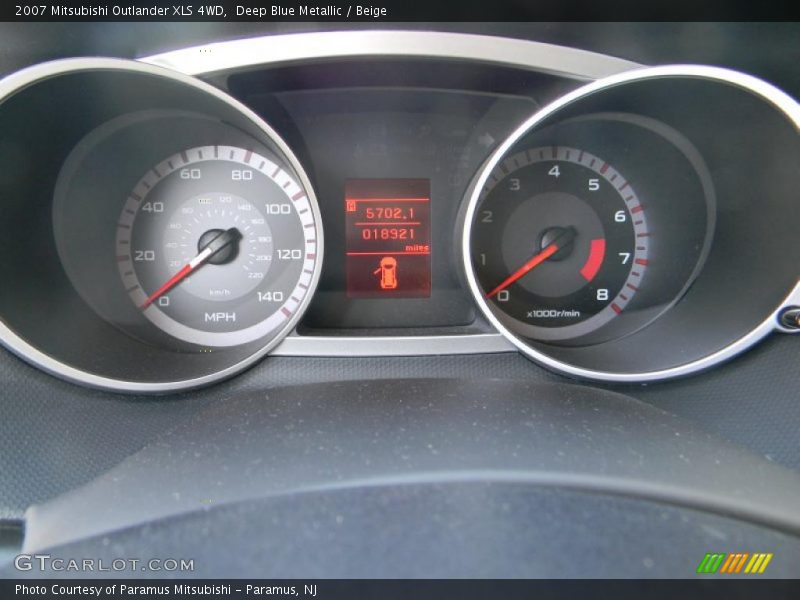 Deep Blue Metallic / Beige 2007 Mitsubishi Outlander XLS 4WD