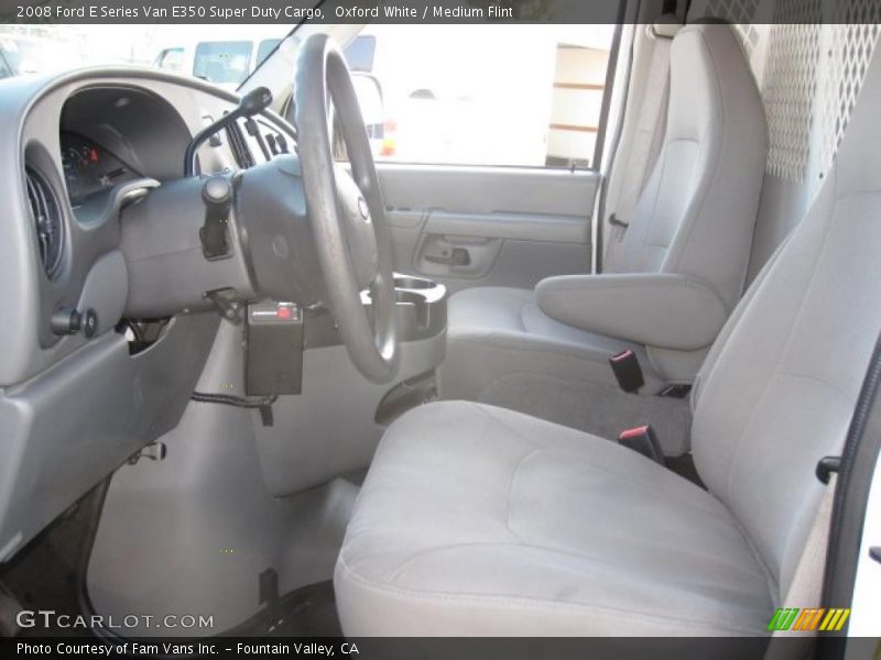 Oxford White / Medium Flint 2008 Ford E Series Van E350 Super Duty Cargo