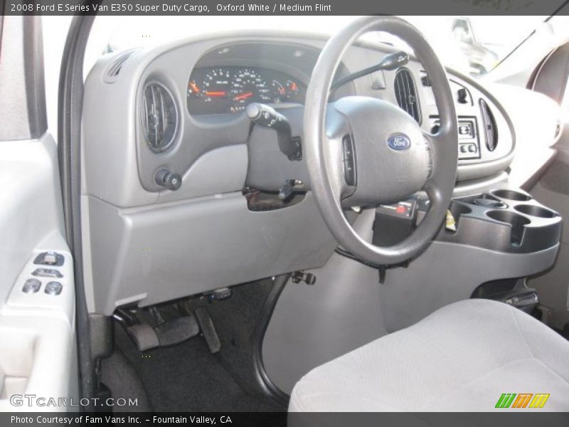 Oxford White / Medium Flint 2008 Ford E Series Van E350 Super Duty Cargo