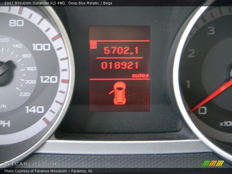 Deep Blue Metallic / Beige 2007 Mitsubishi Outlander XLS 4WD