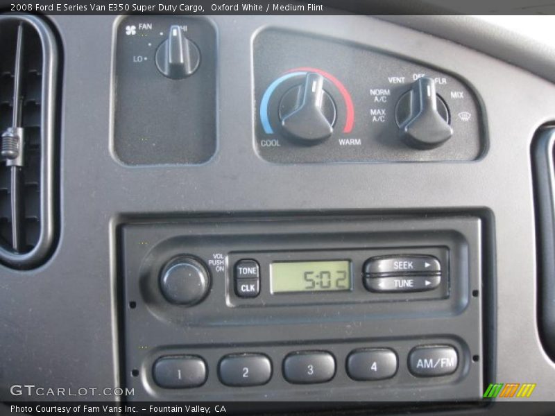 Oxford White / Medium Flint 2008 Ford E Series Van E350 Super Duty Cargo