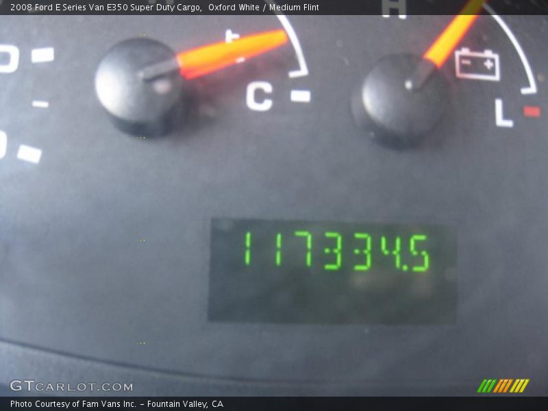 Oxford White / Medium Flint 2008 Ford E Series Van E350 Super Duty Cargo