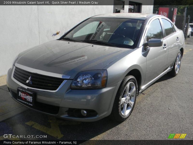 Quick Silver Pearl / Medium Gray 2009 Mitsubishi Galant Sport V6