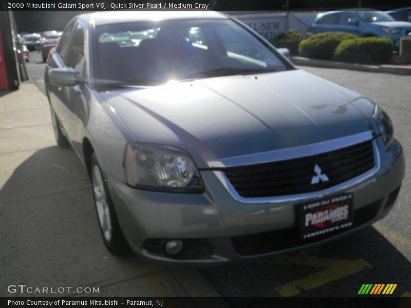 Quick Silver Pearl / Medium Gray 2009 Mitsubishi Galant Sport V6