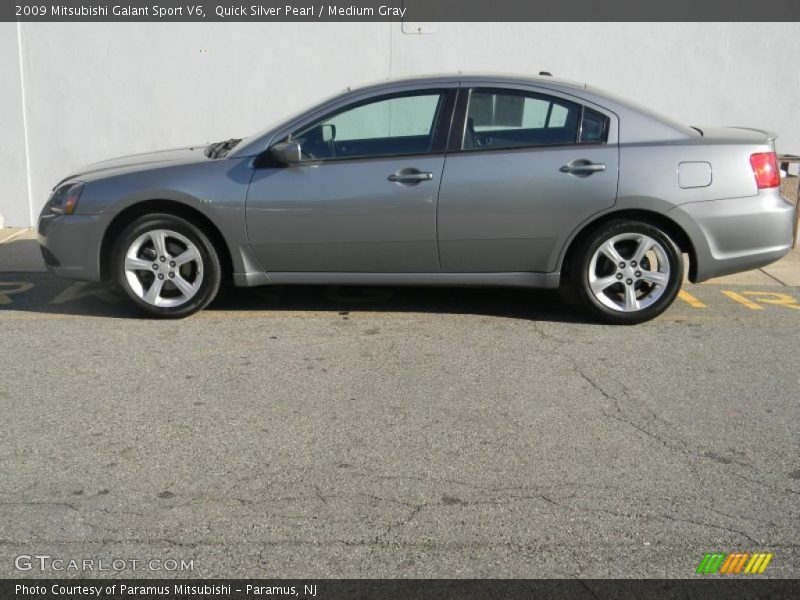 Quick Silver Pearl / Medium Gray 2009 Mitsubishi Galant Sport V6