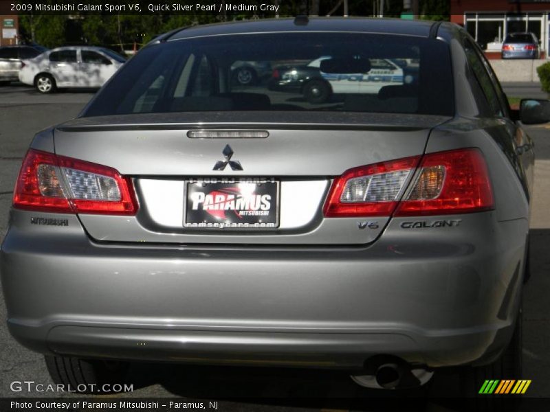 Quick Silver Pearl / Medium Gray 2009 Mitsubishi Galant Sport V6