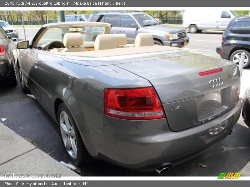 Alpaka Beige Metallic / Beige 2008 Audi A4 3.2 quattro Cabriolet