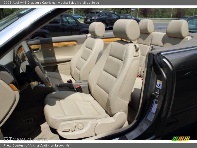  2008 A4 3.2 quattro Cabriolet Beige Interior