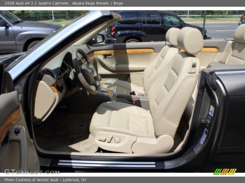  2008 A4 3.2 quattro Cabriolet Beige Interior