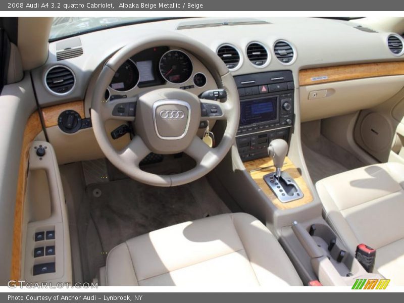 Beige Interior - 2008 A4 3.2 quattro Cabriolet 