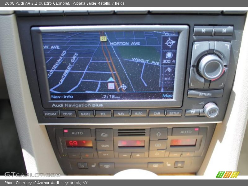 Navigation of 2008 A4 3.2 quattro Cabriolet