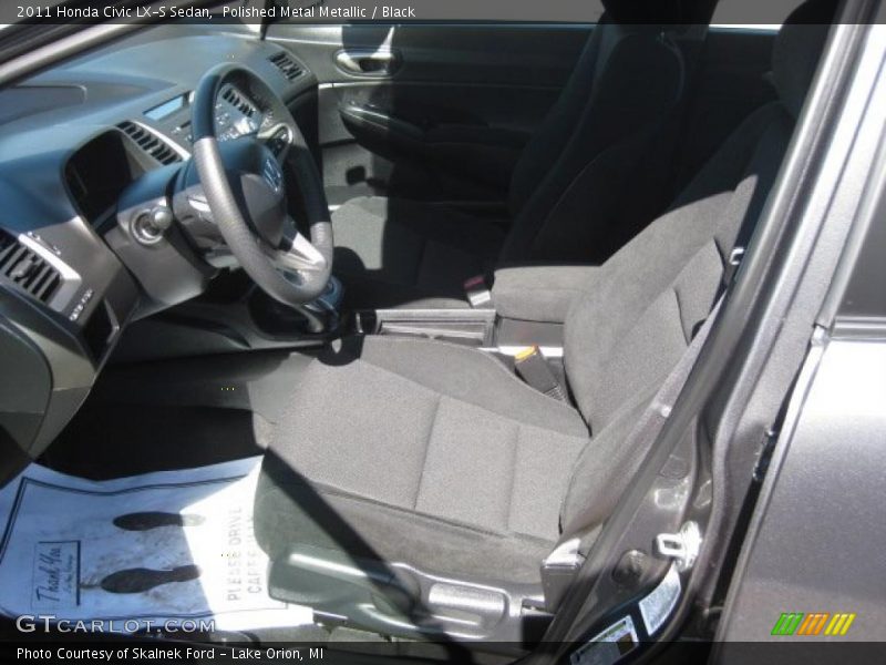 Polished Metal Metallic / Black 2011 Honda Civic LX-S Sedan