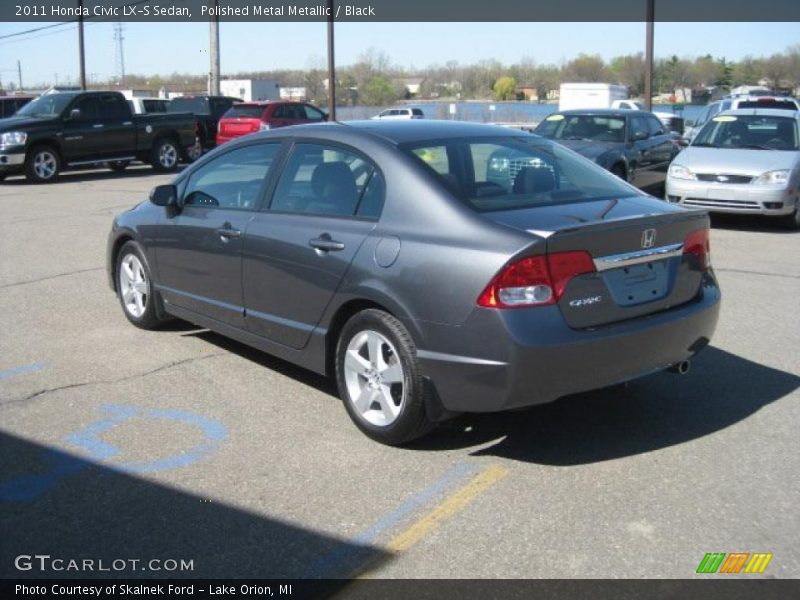 Polished Metal Metallic / Black 2011 Honda Civic LX-S Sedan