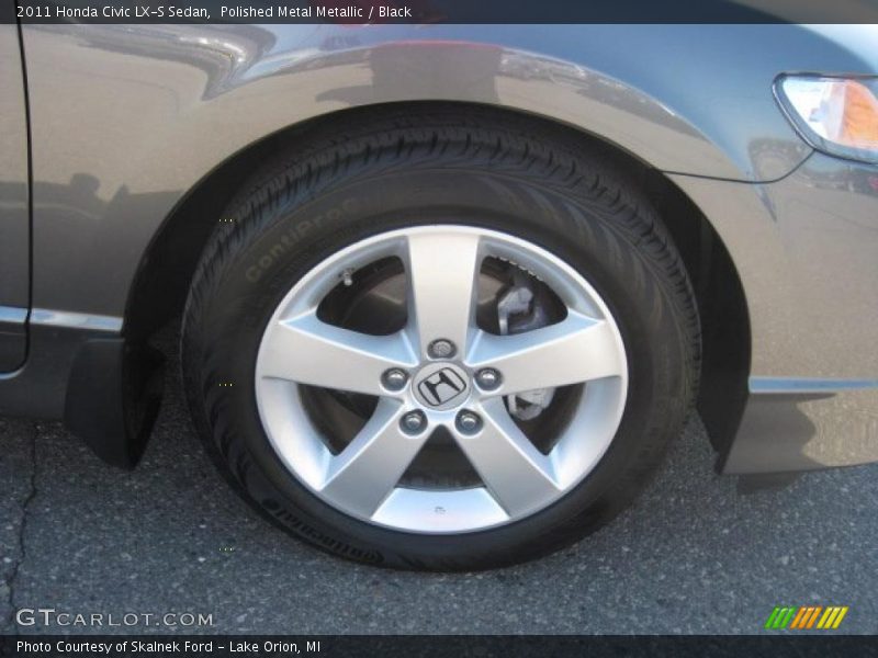 Polished Metal Metallic / Black 2011 Honda Civic LX-S Sedan