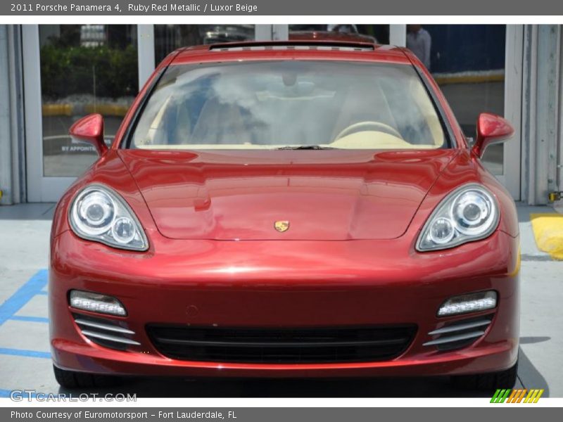 Ruby Red Metallic / Luxor Beige 2011 Porsche Panamera 4