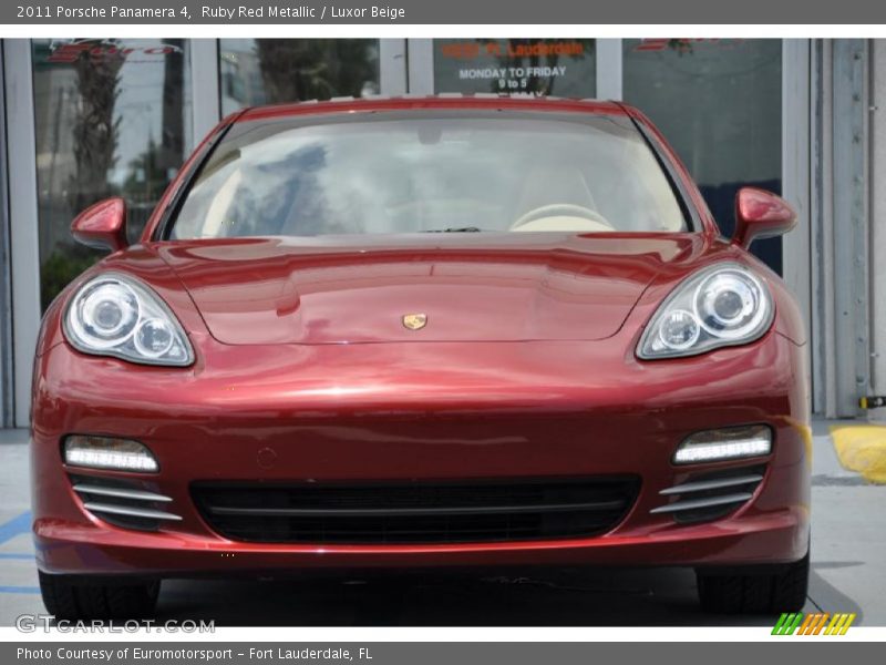 Ruby Red Metallic / Luxor Beige 2011 Porsche Panamera 4