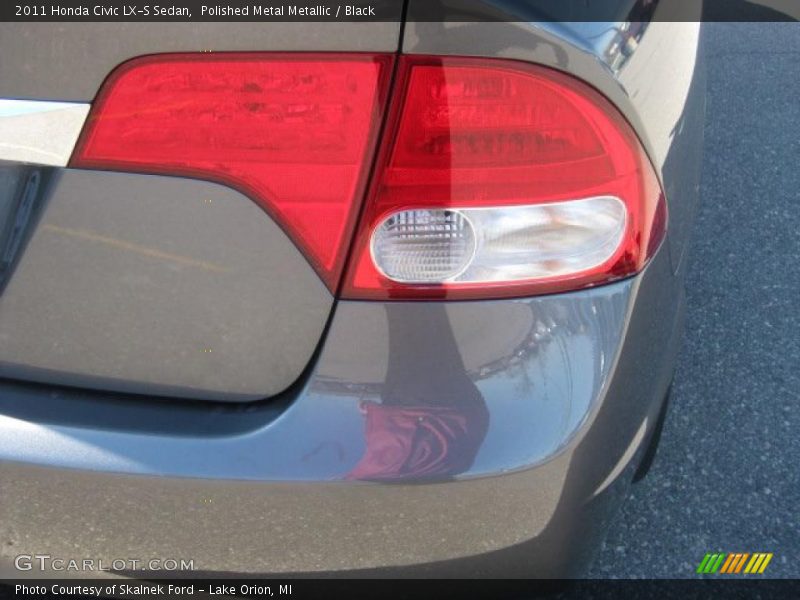 Polished Metal Metallic / Black 2011 Honda Civic LX-S Sedan
