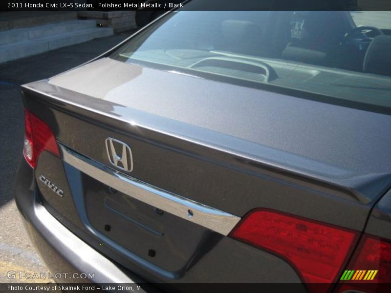 Polished Metal Metallic / Black 2011 Honda Civic LX-S Sedan