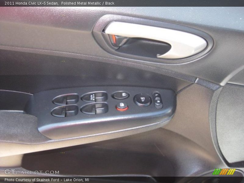 Polished Metal Metallic / Black 2011 Honda Civic LX-S Sedan