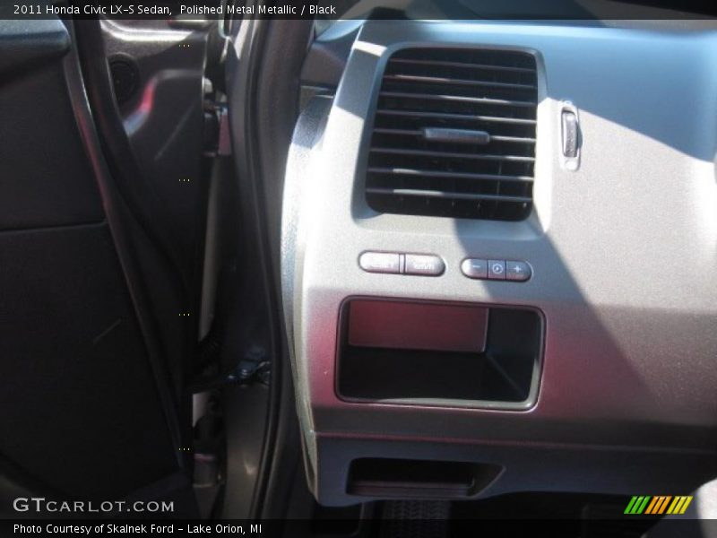 Polished Metal Metallic / Black 2011 Honda Civic LX-S Sedan