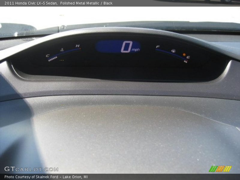 Polished Metal Metallic / Black 2011 Honda Civic LX-S Sedan
