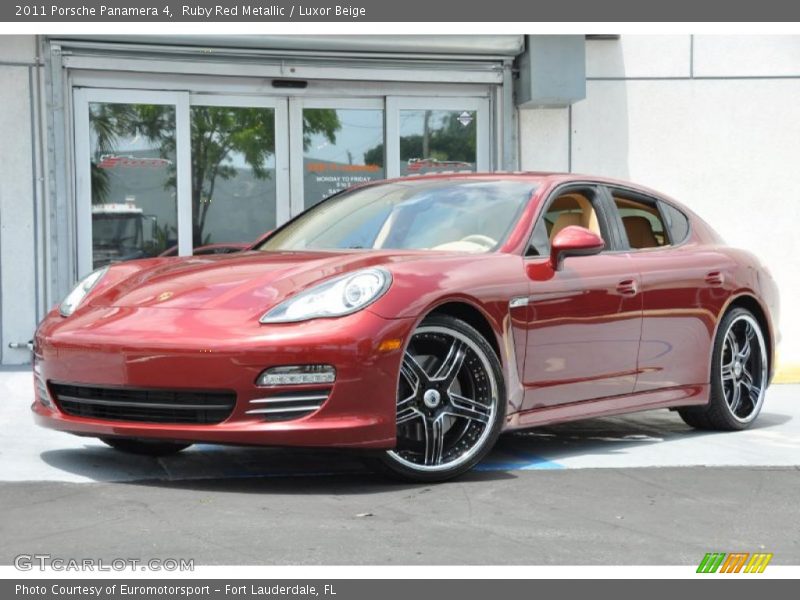 Ruby Red Metallic / Luxor Beige 2011 Porsche Panamera 4