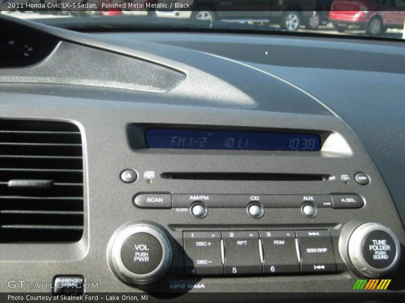 Polished Metal Metallic / Black 2011 Honda Civic LX-S Sedan