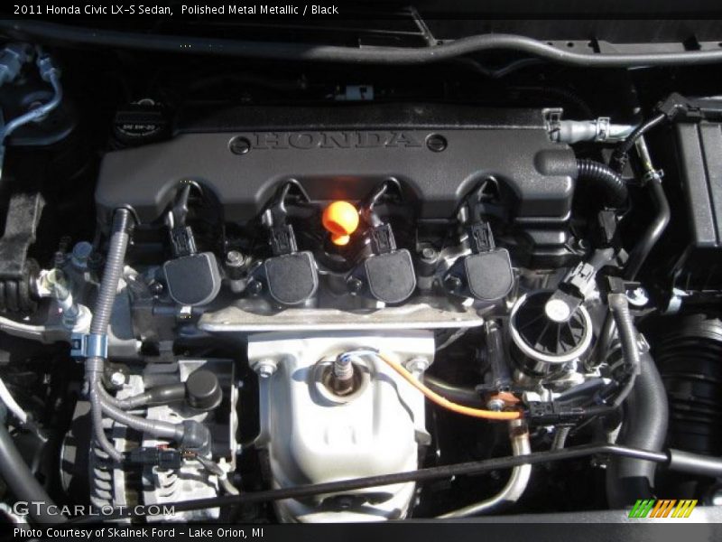 Polished Metal Metallic / Black 2011 Honda Civic LX-S Sedan