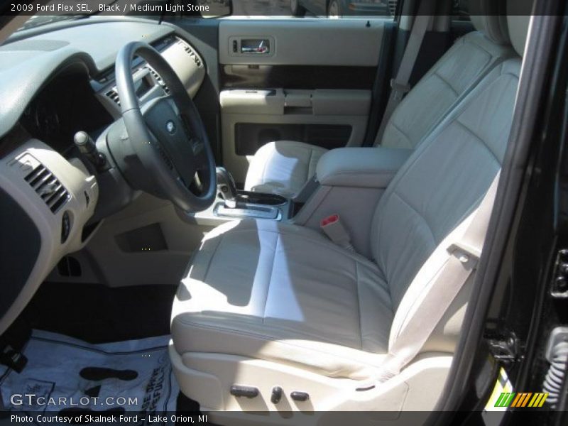 Black / Medium Light Stone 2009 Ford Flex SEL