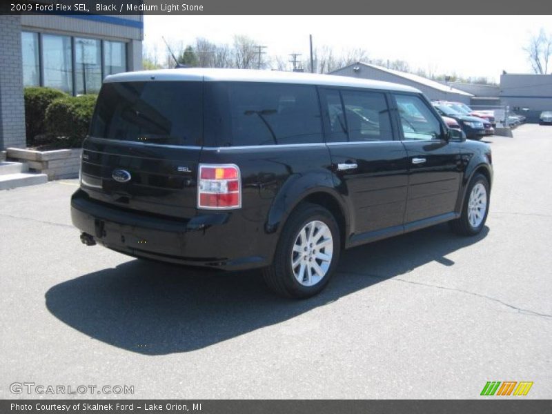 Black / Medium Light Stone 2009 Ford Flex SEL