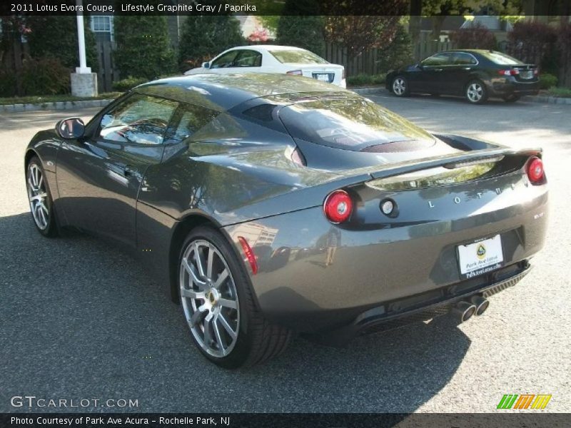 Lifestyle Graphite Gray / Paprika 2011 Lotus Evora Coupe