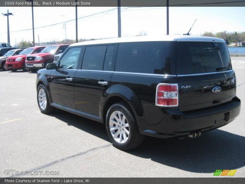 Black / Medium Light Stone 2009 Ford Flex SEL