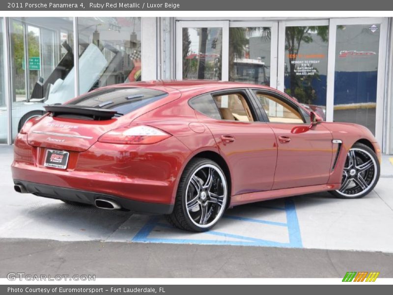 Ruby Red Metallic / Luxor Beige 2011 Porsche Panamera 4