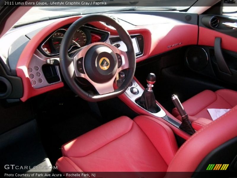 Paprika Interior - 2011 Evora Coupe 