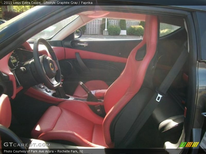  2011 Evora Coupe Paprika Interior
