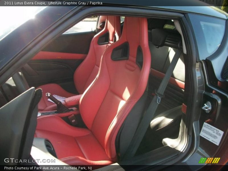  2011 Evora Coupe Paprika Interior