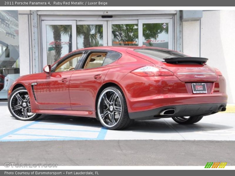Ruby Red Metallic / Luxor Beige 2011 Porsche Panamera 4