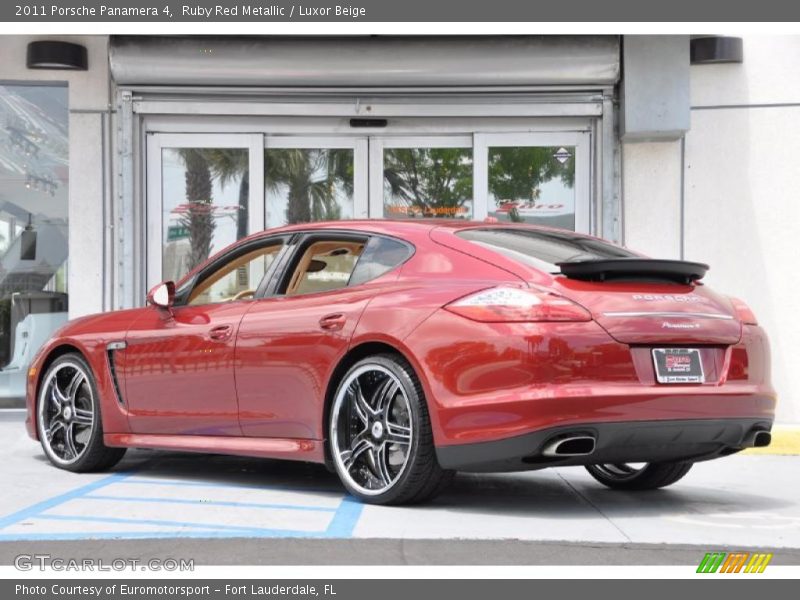 Ruby Red Metallic / Luxor Beige 2011 Porsche Panamera 4