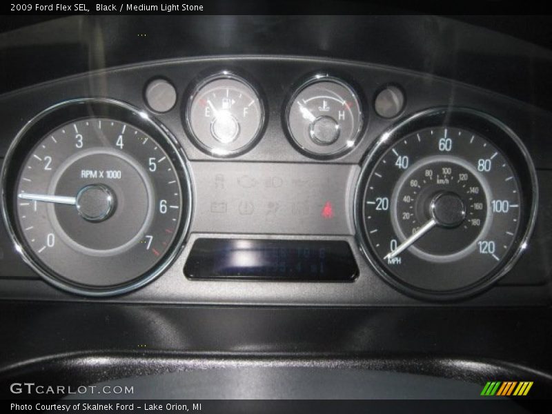 Black / Medium Light Stone 2009 Ford Flex SEL