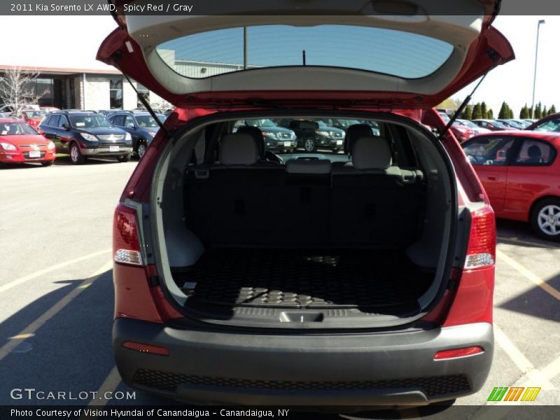 Spicy Red / Gray 2011 Kia Sorento LX AWD