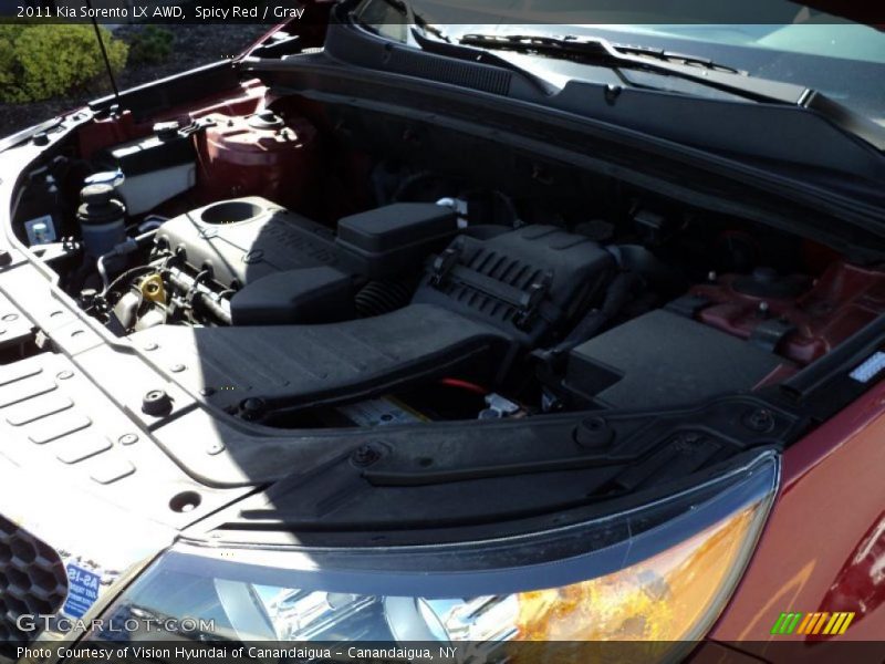Spicy Red / Gray 2011 Kia Sorento LX AWD