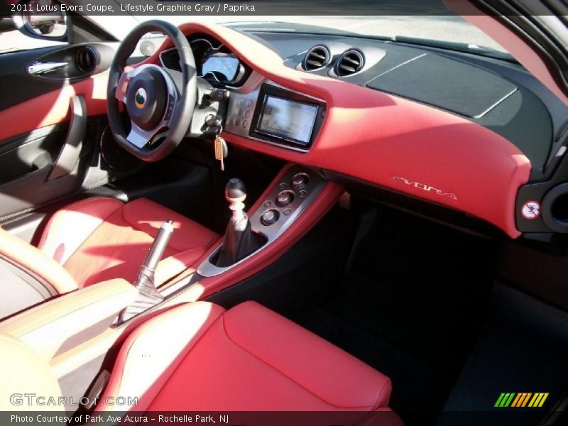 Dashboard of 2011 Evora Coupe