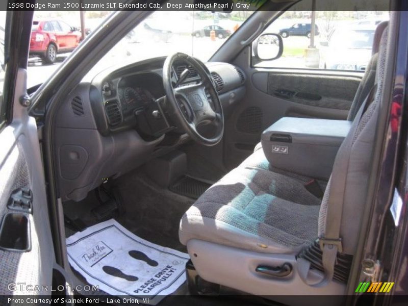 Deep Amethyst Pearl / Gray 1998 Dodge Ram 1500 Laramie SLT Extended Cab