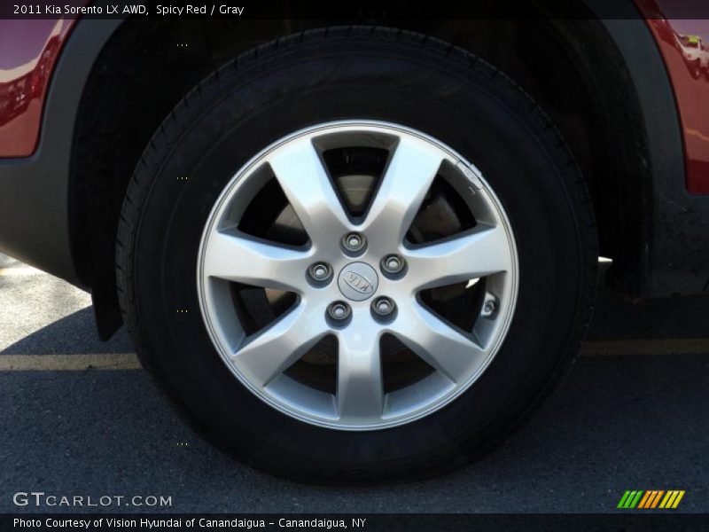 Spicy Red / Gray 2011 Kia Sorento LX AWD