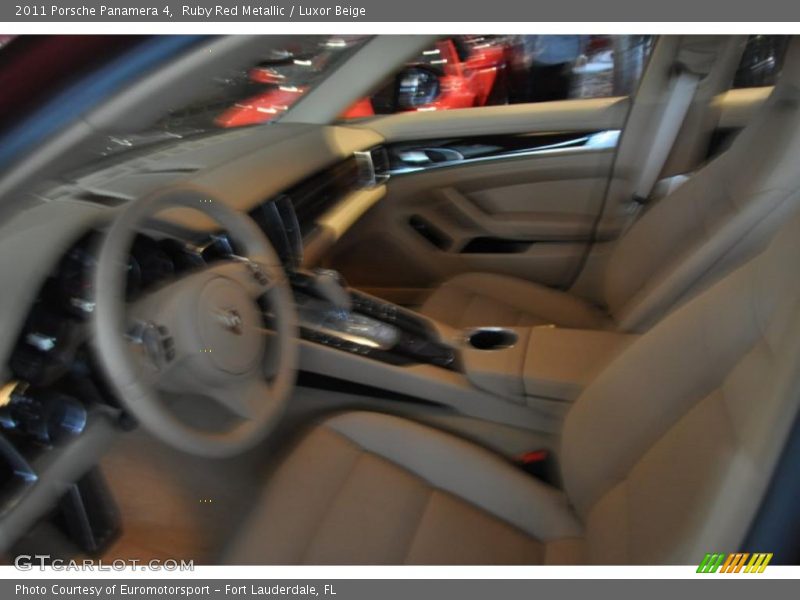 Ruby Red Metallic / Luxor Beige 2011 Porsche Panamera 4