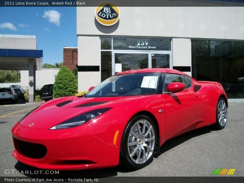Ardent Red / Black 2011 Lotus Evora Coupe