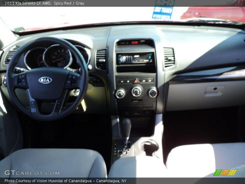 Spicy Red / Gray 2011 Kia Sorento LX AWD