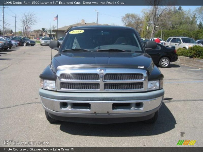 Deep Amethyst Pearl / Gray 1998 Dodge Ram 1500 Laramie SLT Extended Cab